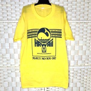 Vintage 1979 Maui Hawaii No Kai Oi Gang Nail Seminar Women’s T Shirt Small